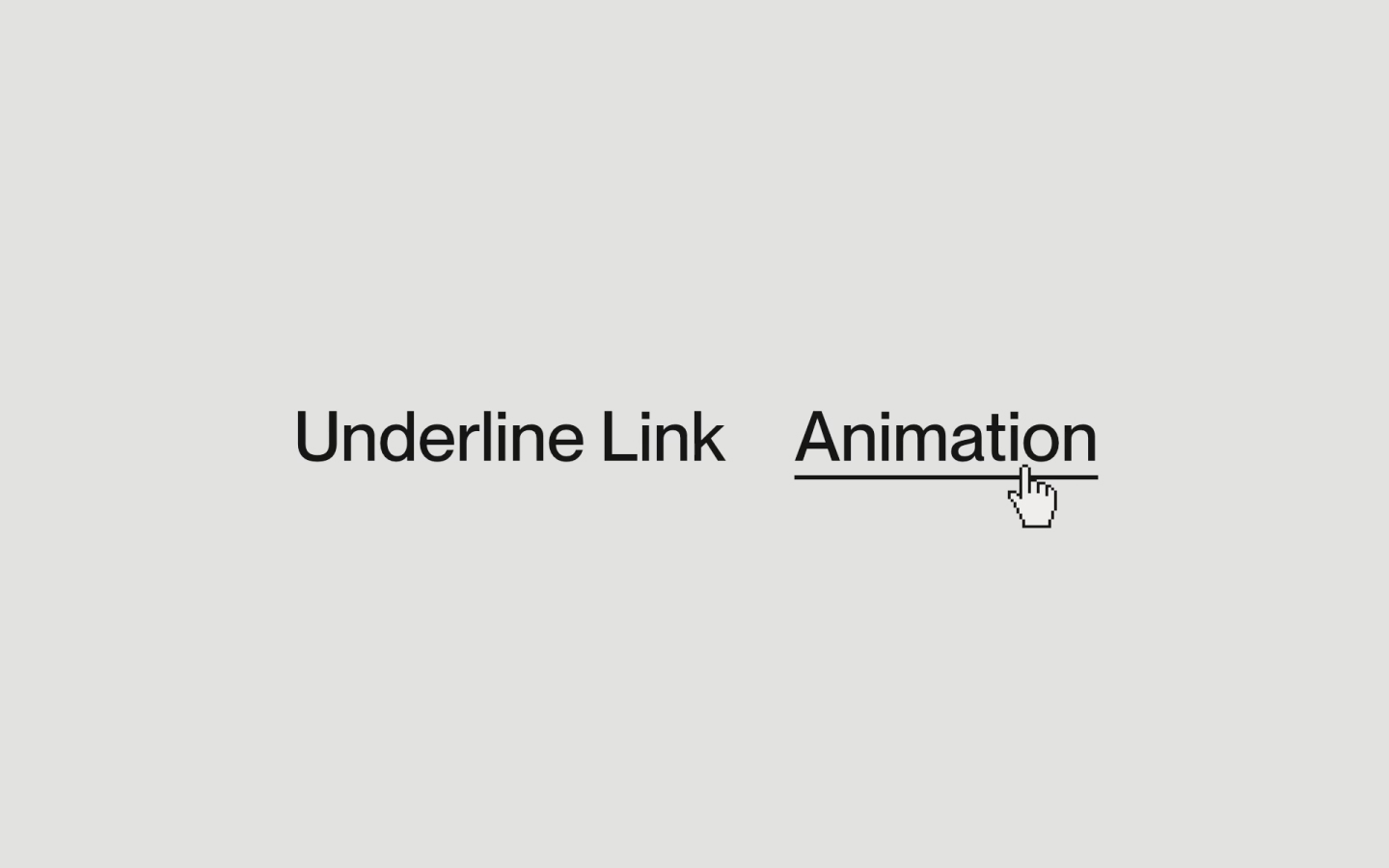 Underline Link Animation